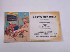 Vintage Inkblotter Barto Feed Mills Barto PA  picture