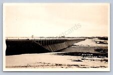 K4/ American Falls Idaho RPPC Postcard c1940s Bridge New Dam 205 picture