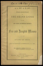 State of Ohio Grand Lodge of Free & Accepted Masons Proceedings 1857 picture
