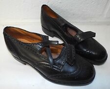 SCOTTISH BLACK LEATHER PIPER BROGUES - Size: 6 Medium  , British army issue  picture