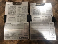 (2) Jeppesen Aluminum Private Pilot Knee Clipboard Vintage Rare - Light Weight picture