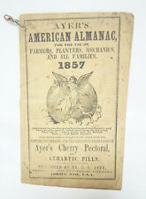 1857 Ayer's American Almanac Farmers Planters Mechanics Families Booklet Reader picture