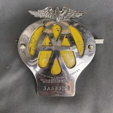 AA British  Automotive Badge Grill Grille Emblem Car with Original Hardware picture