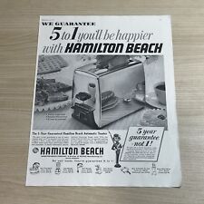 Hamilton Beach Toaster 1957 Vintage Print Ad Saturday Evening Post picture
