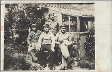 German Navy Sailors with a Chien, Vintage Print, 1910 Vinta Print picture