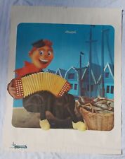 KLM AIRLINES HOLLAND  Travel poster 1959 25x40 Geesink Art Dutch Boy Clogs  picture