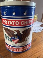 Vintage potato chip can picture