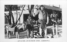 Postcard RPPC 1940s Arizona Apache Junction Inn Trading Post Cave mam AZ24-2123 picture
