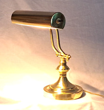 Vintage Brass Bankers Desk Piano Lamp Adjustable Portable Felt Bottom Art Deco picture
