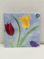 Floral Memories Photo Album - Holds 200 Pictures - Brand New picture