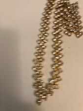 vintage estate DEMI RHINESTONE ON GOLD TONE V FRONT NECKLACE AND PIERCED EARRING picture