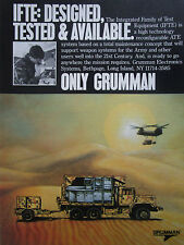 1/1991 PUB GRUMMAN IFTE TEST EQUIPMENT ATE WEAPON SYSTEM MAINTENANCE ORIGINAL AD picture