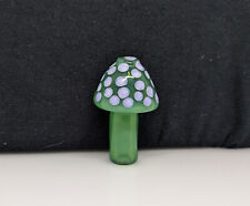 Green Purple Mushroom Glass Finger Savers - Raw Cone Filter Holder - Made in USA picture