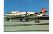 Postcard Airline QANTAS Douglas DC4 Aironautica Card AUC1. picture