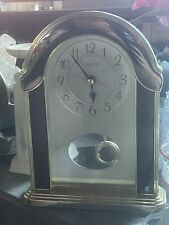 Vintage Linden Mantle/Shelf Quartz Clock with Pendulum picture