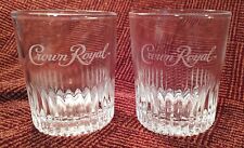 NEW Crown Royal Engraved Whiskey Rocks Glasses, Set Of 2 picture