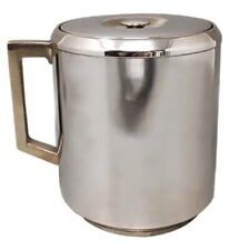 Aldo Tura Mid-Century Stainless Steel And Copper Ice bucket For Macabo MCM Bar picture