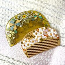 [Vintage]Hair Comb kushi Kanzashi Japanese Kimono accessories SAKURA Ornament picture