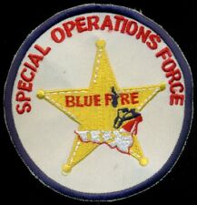 Special Operations Force Blue Fire Police Patch CC-1 picture