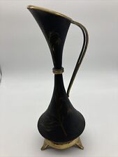Vintage Oppenheim Israel Mottled Metal Hand Crafted Ewer Vase picture