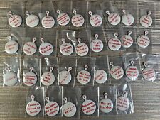 Vtg Avis In Any Language We Try Harder Advertising Metal Tab Pin Lot of 27 Car picture
