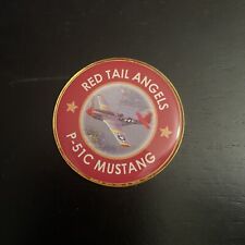 USAF TUSKEGEE AIRMEN Red Tail Angel's P-51C Mustang 2017 CHALLENGE COIN  picture