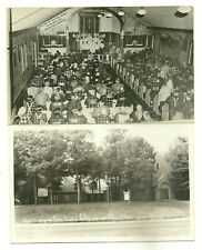  1940's Lot of 2 RPPC Houghton Lake Prudenville MI Church Open Hunting Season  8 picture