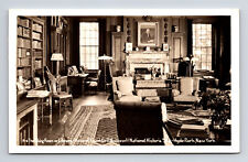 RPPC Interior Living Room FDR Roosevelt Historic Site Hyde Park NY Postcard picture