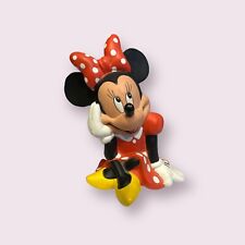 Minnie Mouse Rubber Piggy Bank 7” Vintage Walt Disney World Coin Collector picture