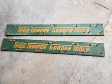 Vintage True Temper Metal Signs Garden Tool Rack Advertisement Store Display picture