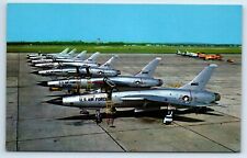 Postcard Seven F-105 Thunderchief Jet Fighter-Bombers Eglin AFB, FL A127 picture