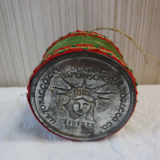 1986 SKOAL Tobacco Can Christmas Ornament Statue of Liberty 100 Anniversary LOOK picture