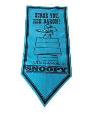 Vintage Curse You Red Baron Snoopy Peanuts Pennant Banner 1967 United Feature picture