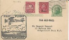 Walter J. Hunter: HE MADE 1st SCHEDULED TRANSCONTINENTAL AIR MAIL FLIGHT SIGNED  picture