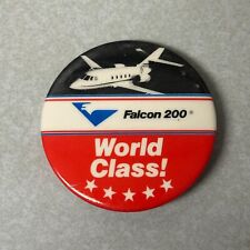 Falcon 200 Button World Class Pinback Dassault Business Jet Aviation  2