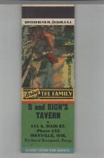 Matchbook Cover - B and Rich's Tavern Mayville, WI picture