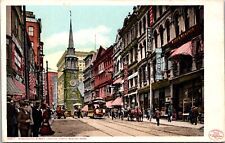 Postcard Washington Street, Looking North in Boston, Massachusetts picture