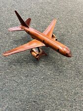 Mahogany Boeing 767 Scale Model Airplane  picture