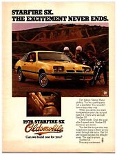 1976 Oldsmobile Starfire SX - Original Print Ad (8.5 x 11) Vintage Advertisement picture