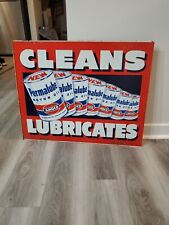 c.1950s Original Vintage Amoco Motor Oil Sign Permalube American Rest Room Gas picture