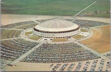 1967 HOUSTON Texas Postcard ASTRODOME Aerial View / with Parking Lot - Astros picture