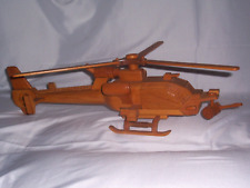 VTG Blackhawk Wood Helicopter w/Front moveable Gunner Mount (Pave hawk?) ~ NICE picture