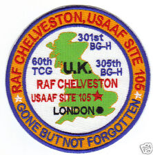 USAF BASE PATCH, RAF CHELVESTON, USAAF SITE 105, U.K. GONE BUT NOT FORGOTTEN   Y picture