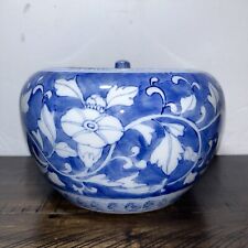 Vintage Chinese Porcelain Jar From The Qing Dynasty ~ Blue & White picture