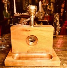 Vintage Steampunk Vibe Nat Sherman Wooden Gentleman's Club Cigar Cutter Collect picture