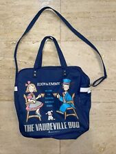 1987 Sanrio The Vaudeville Duo Eddy & Emmy Plaid Vinyl Handbag Bag picture