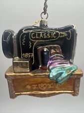 Rare Christopher Radko Ornament Stitch In Time Vintage Sewing Machine picture