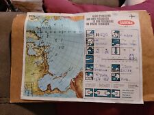 inflight sabena belgian world airline enroute map picture