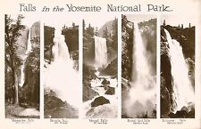 Postcard Yosemite Waterfalls in Yosemite National Park RPPC Unused 1939-50 picture