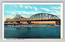 Superior WI-Wisconsin, Interstate Bridge, Antique, Souvenir, Vintage Postcard picture